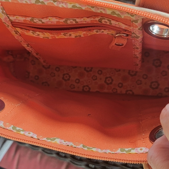 Vera Bradley Orange Tote Bag - Picture 3 of 12